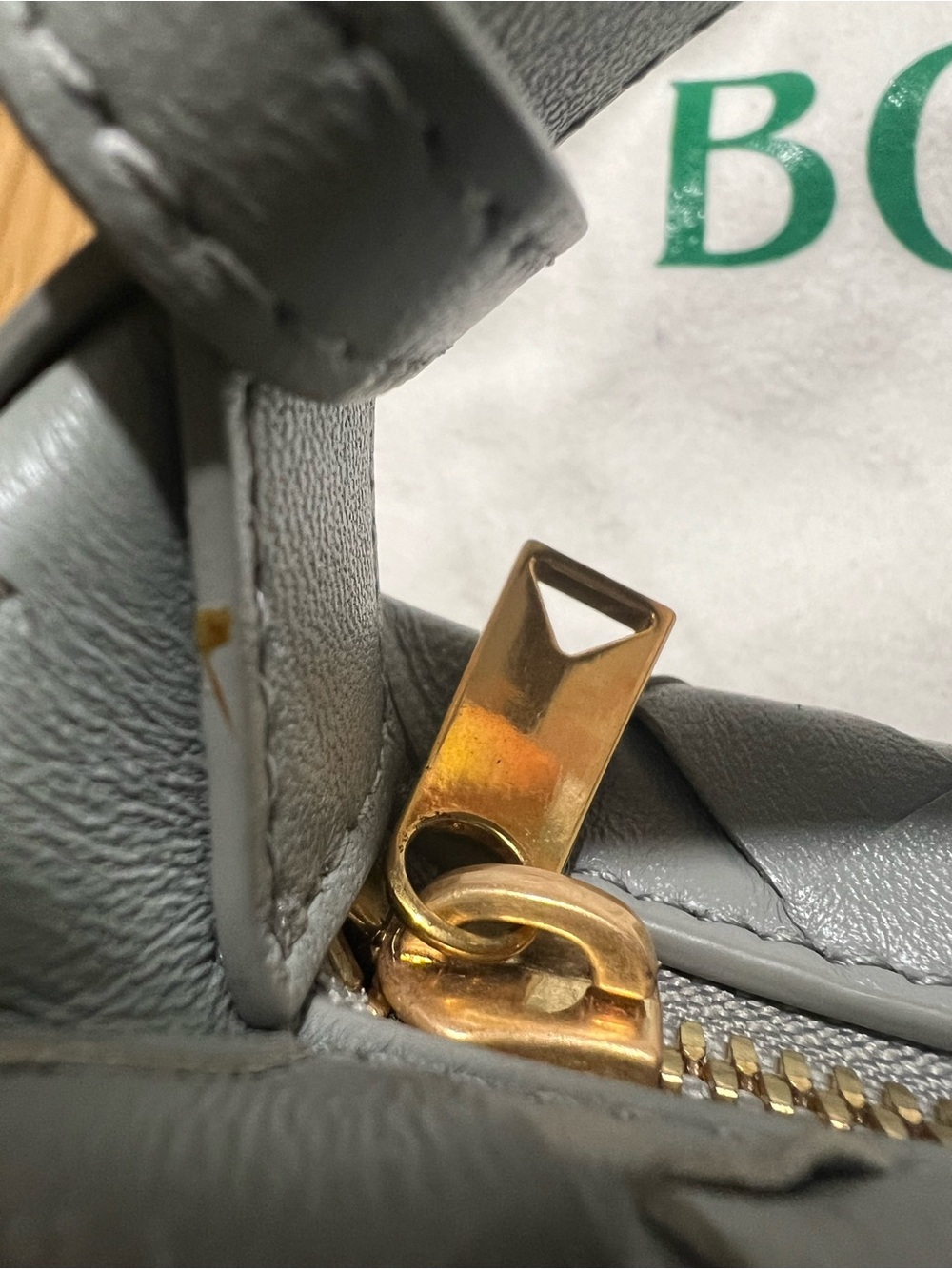 Bottega Veneta Calfskin Nappa Intrecciato Mini Wallace Agate Grey - Picture 4 of 8